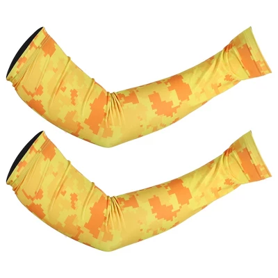 Unique Bargains Basketball Sports Camouflage Cooling Arm Elbow Compression Sleeve Yellow Orange 1 Pair 6 Unique Bargains Basketball Sports Camouflage Cooling Arm Elbow Compression Sleeve Yellow Orange 1 Pair - Image 6