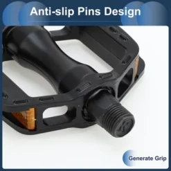 Unique Bargains Cycling Bicycle Pedals 9/16" Spindle Aluminum Alloy For Road Mountain BMX MTB Bike Black -Futuro Brand GUEST 375a2841 9a36 4da0 9e84 d6d862782bce