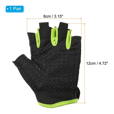Unique Bargains Breathable Sun Protection Non-slip Stretchy Fishing Gloves 1 Unique Bargains Breathable Sun Protection Non-slip Stretchy Fishing Gloves