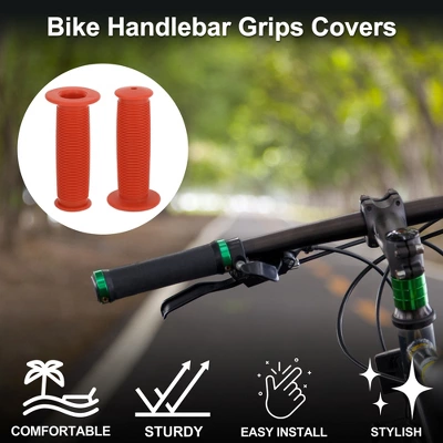 Unique Bargains MTB Bikes Handlebar Grips Cover 3.94" Red 1 Pair 1 Unique Bargains MTB Bikes Handlebar Grips Cover 3.94" Red 1 Pair
