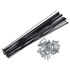 Unique Bargains Bicycle Steel Spokes 14G Bike Spoke With Nipples For Most Bicycle Black 36 Pcs -Futuro Brand GUEST 3a0161a0 1df6 49d0 acf9 5d54832e2f08
