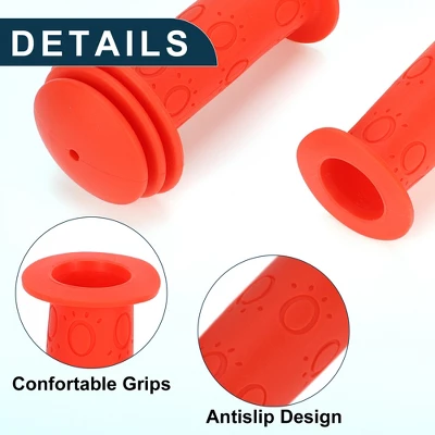 Unique Bargains Bike Handlebar Grips Covers 3.74" Orange 1 Pair 3 Unique Bargains Bike Handlebar Grips Covers 3.74" Orange 1 Pair - Image 3