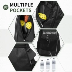 Unique Bargains Lightweight Durable Water Resistant Multi-Functional Tennis Pickleball Sling Bags -Futuro Brand GUEST 3a8a0f54 efdb 4521 a298 62458ac8e925
