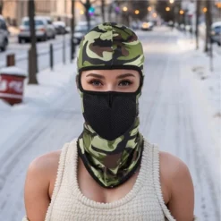 Unique Bargains Camouflage Balaclava Face Mask 1 Pc