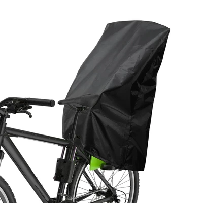 Unique Bargains Child Bike Seat Rain Cover Waterproof Canopy 210D Oxford Black 6 Unique Bargains Child Bike Seat Rain Cover Waterproof Canopy 210D Oxford Black - Image 6