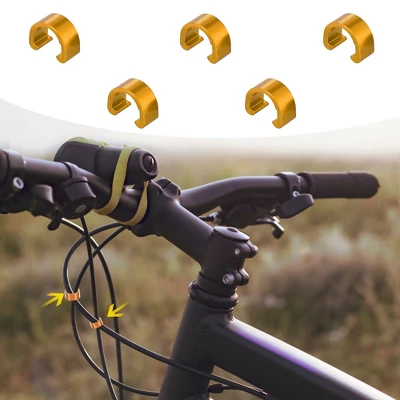 Unique Bargains Bike MTB Brake Cable Derailleur Line Case C Shape Buckle Clasps Gold Tone 5 Pcs 1 Unique Bargains Bike MTB Brake Cable Derailleur Line Case C Shape Buckle Clasps Gold Tone 5 Pcs