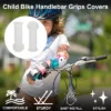 Unique Bargains Child Bike Handlebar Grips Covers 4.33" White 1 Pair