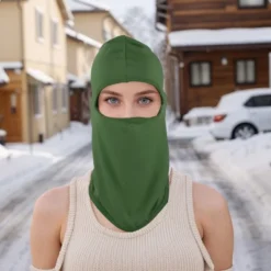 Unique Bargains Ice Silk Solid Color Balaclava Face Mask 1 Pc