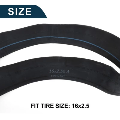 Unique Bargains Bike MTB Cycling Inner Tire 16x2.5 Inch Durable Bent Valve Bicycle Inner Tube 1 Pcs 2 Unique Bargains Bike MTB Cycling Inner Tire 16x2.5 Inch Durable Bent Valve Bicycle Inner Tube 1 Pcs - Image 2