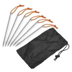 Unique Bargains Tent Stakes Y-Beam With Reflective Pull Rope Kit Aluminum Camping Ground Pegs -Futuro Brand GUEST 3faa5ea4 e293 4f0b 9122 11ed07bcb7ce