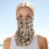 Unique Bargains Flower Pattern Earloop Neck Gaiter 1 Pc