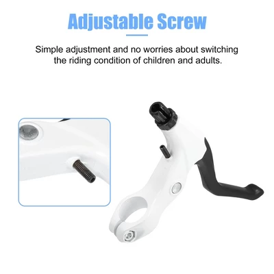 Unique Bargains Universal Aluminum Alloy Bicycle Brake Lever Handlebar 0.86" White 1 Pair 5 Unique Bargains Universal Aluminum Alloy Bicycle Brake Lever Handlebar 0.86" White 1 Pair - Image 5