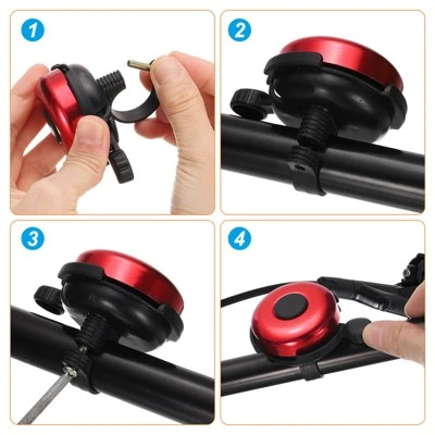 Unique Bargains Aluminum Loud Clear Sound Classic Scooters Bicycle Bells 2 Pcs 2.3" 3 Unique Bargains Aluminum Loud Clear Sound Classic Scooters Bicycle Bells 2 Pcs 2.3" - Image 3