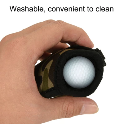 Unique Bargains Portable Pocket Washer Golf Ball Cleaner Bag With Clip Camouflage 4 Unique Bargains Portable Pocket Washer Golf Ball Cleaner Bag With Clip Camouflage - Image 4