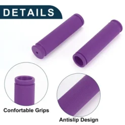 Unique Bargains Bike Handlebar Grips Covers 4.92" Purple 1 Pair -Futuro Brand GUEST 41bd8a59 f725 4547 8be0 ef5d00441caf