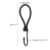 Unique Bargains Cord Hooks With End Protective Cap 4 Pcs