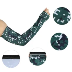 Unique Bargains Basketball Sports Camouflage Cooling Arm Elbow Compression Sleeve Green 1 Pair -Futuro Brand GUEST 4241f428 a1c6 4850 a9c7 5f22514c7a48
