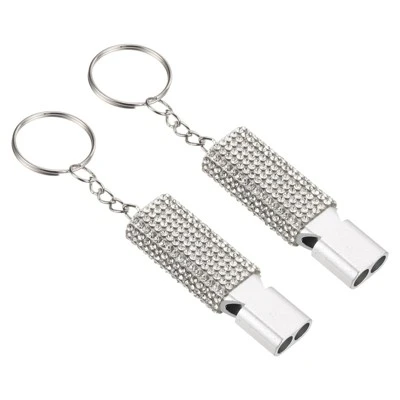 Unique Bargains Outdoor Camping Hiking Fishing Rescue Signaling Alloy Keychain Whistles 2 Pcs 16 Unique Bargains Outdoor Camping Hiking Fishing Rescue Signaling Alloy Keychain Whistles 2 Pcs - Image 16
