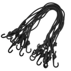 Unique Bargains Strong Elastic Strapping Rope With Hooks For Bicycle Luggage Black 12 Pcs -Futuro Brand GUEST 432cf729 fdc6 4828 9786 68c32394f5cd