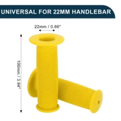 Unique Bargains Bike Handlebar Grips Covers 3.94" Yellow 1 Pair -Futuro Brand GUEST 4382df58 f41d 4468 b23e 1015b5ae640d