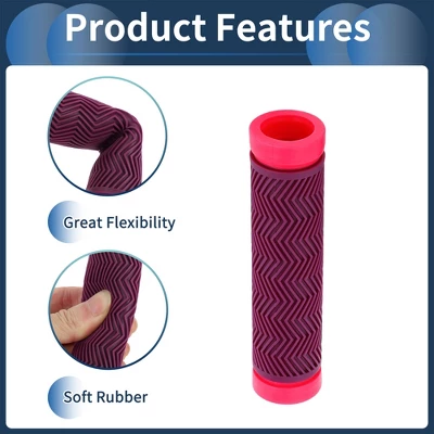 Unique Bargains Bike Handlebar Grips Covers 5.12" Purple 1 Pair 3 Unique Bargains Bike Handlebar Grips Covers 5.12" Purple 1 Pair - Image 3