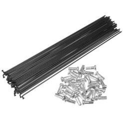 Unique Bargains 14G Bicycle Carbon Steel Spoke With Nipples Black 36 Pcs -Futuro Brand GUEST 4455cfc1 c5d9 48ec b194 43e610d20ede