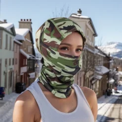 Unique Bargains Quick-drying Ice Silk Camouflage Balaclava Face Mask 1 Pc -Futuro Brand GUEST 44877d84 b213 490e 92b9 e92703360427