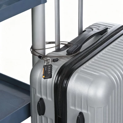 Unique Bargains Locker Luggage Bike 4 Digit Combination Lock With Security Cable Set 5 Unique Bargains Locker Luggage Bike 4 Digit Combination Lock With Security Cable Set - Image 5