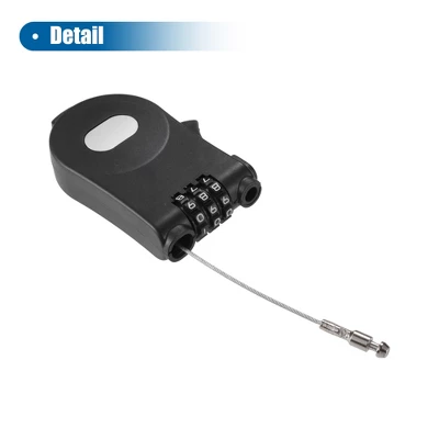 Unique Bargains Adjustable Retractable Bike Chain Lock With 3 Digit Bike Lock Cable Blue 1Pc 5 Unique Bargains Adjustable Retractable Bike Chain Lock With 3 Digit Bike Lock Cable Blue 1Pc - Image 5