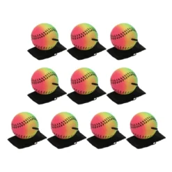 Unique Bargains Rubber Rebound Sports Wrist Ball With String For Exercise 10 Pcs Mixed Colors -Futuro Brand GUEST 4535bda1 e979 4253 a2e6 b97aa3556537