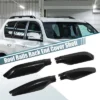 Unique Bargains Roof Rack Bar Rail End Protection Cover Shell For Toyota Land Cruiser Prado Plastic Black 1 Set