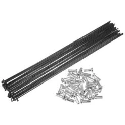Unique Bargains 14G Bicycle Carbon Steel Spoke With Nipples Black 36 Pcs -Futuro Brand GUEST 457be808 1dc7 4e8f 8366 199a4a051205