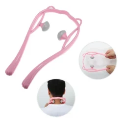 Unique Bargains Two Trigger Points Neck Shoulder Muscle Pain Ease PP TPR Handheld Neck Massager Pink Gray 1 Pcs -Futuro Brand GUEST 46bffd12 7d5f 42fb b1b4 ee17a4ca0cc7