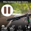 Unique Bargains Bike Handlebar Grips Covers 3.35" Long Brown 1 Pair