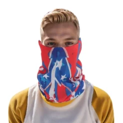 Unique Bargains Sunscreen Stars Pattern Face Scarf Mask Red Blue 1 Pc -Futuro Brand GUEST 485ace63 9e77 475f 9956 c05598925a37