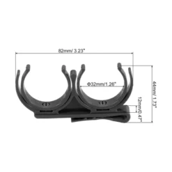 Unique Bargains Plastic Rotatable Foldable Attachment On Waist Belt Golf Ball Holder 1 Pc