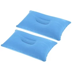 Unique Bargains Neck Support For Hiking Travel Flocked Inflatable Camping Pillows 2 Pcs 15" X 9.5" -Futuro Brand GUEST 49ac2c7d 2c31 45c5 adfc 79d5c6c2076e