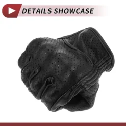 Unique Bargains Motorcycle Full Finger Gloves With Hole Black 1 Pair -Futuro Brand GUEST 4a157cca cdb2 4f2a ac62 764b47f664c2