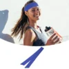 Unique Bargains Adjustable Soft Sweat Wicking Tennis Tie Headband Sweatband For Men Women 2 Pcs