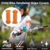 Unique Bargains Child Bike Handlebar Grips Covers 3.94" Orange 1 Pair