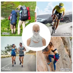 Unique Bargains Texture Pattern Earloop Neck Gaiter 1 Pc -Futuro Brand GUEST 4b1ae227 d6dd 45c1 8f86 a21b23182fe0