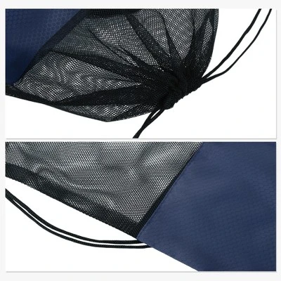 Unique Bargains Drawstring Backpacks Polyester Navy Blue 1 Pc 2 Unique Bargains Drawstring Backpacks Polyester Navy Blue 1 Pc - Image 2