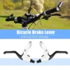 Unique Bargains Universal Aluminum Alloy Bicycle Brake Lever Handlebar 0.86" White 1 Pair