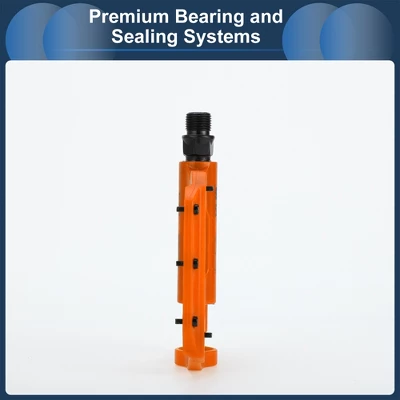 Unique Bargains Cycling Bike Pedal 9/16" Spindle Nylon For Road Mountain BMX MTB Bike Orange 5 Unique Bargains Cycling Bike Pedal 9/16" Spindle Nylon For Road Mountain BMX MTB Bike Orange - Image 5