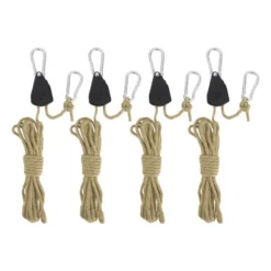 Unique Bargains Adjustable Tent Rope Hanger 1/8" 12.8ft Long 4 Pcs -Futuro Brand GUEST 4f6bf8f2 f920 447b 932e 2577e486b3b3