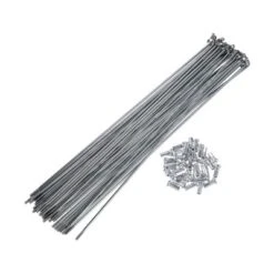 Unique Bargains J Bend Bicycle Steel Cycle Spokes With Nipples 200mm 7.87" Silver Tone 36 Pcs -Futuro Brand GUEST 4fe05c2e a563 4f8c b51a a066f928cef5