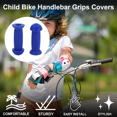Unique Bargains Child Bike Handlebar Grips Covers 3.94" Blue 1 Pair 1 Unique Bargains Child Bike Handlebar Grips Covers 3.94" Blue 1 Pair