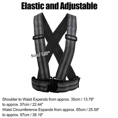 Unique Bargains Polyester High Visibility Safety Walking Cycling At Night Reflective Vest 1 Pc 3 Unique Bargains Polyester High Visibility Safety Walking Cycling At Night Reflective Vest 1 Pc - Image 3