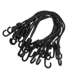 Unique Bargains Strong Elastic Strapping Rope With Hooks For Bicycle Luggage Black 12 Pcs -Futuro Brand GUEST 511bd732 02da 407f 99cf b1549aa7ee95