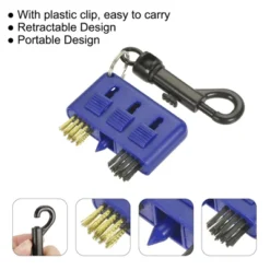 Unique Bargains Portable Retractable 3 In 1 Head Design Brass Wire Bristle With Clip Golf Club Brushes 2 Pcs -Futuro Brand GUEST 531f9c05 2c60 46a8 80bd 7d303bad692c